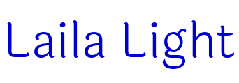 Laila Light шрифт